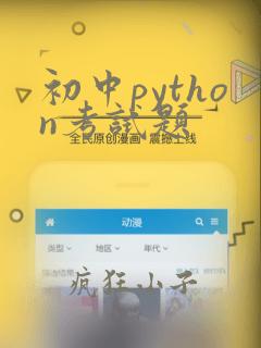 初中python考试题