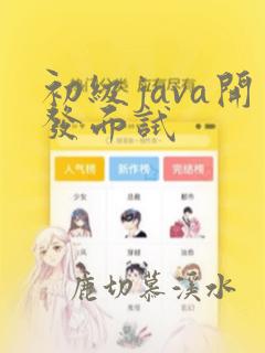 初级java开发面试