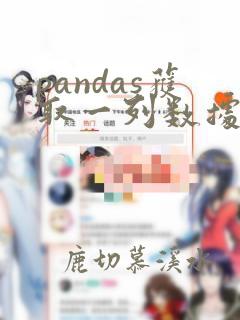 pandas获取一列数据