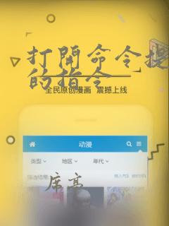 打开命令提示符的指令
