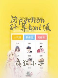 用python计算bmi值