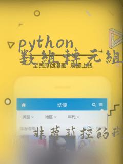 python 数组转元组