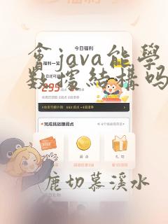 会java能学数据结构吗