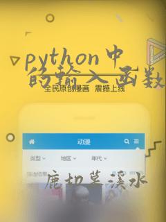 python中的输入函数是