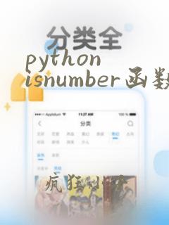 python isnumber函数