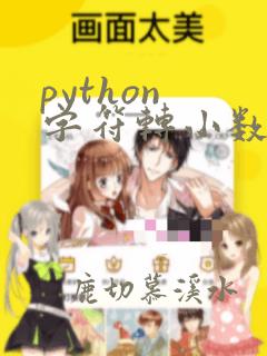 python 字符转小数