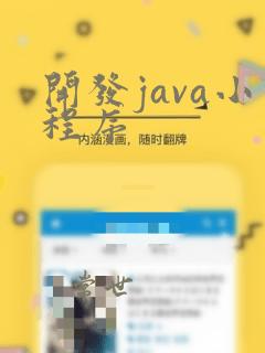 开发java小程序