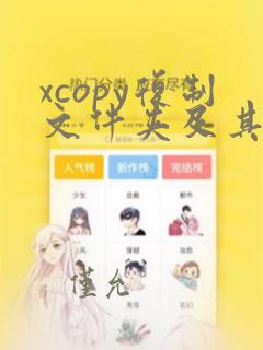 xcopy复制文件夹及其子文件