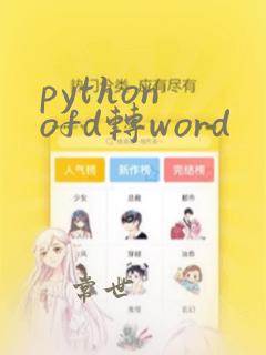 python ofd转word