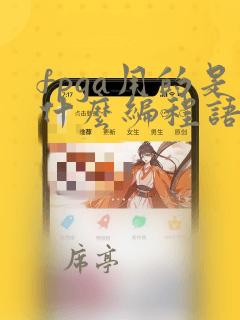 fpga用的是什么编程语言