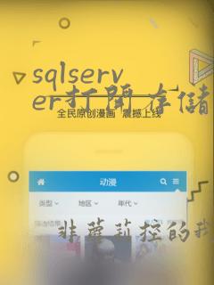 sqlserver打开存储过程