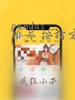 pandas 排序 按指定顺序