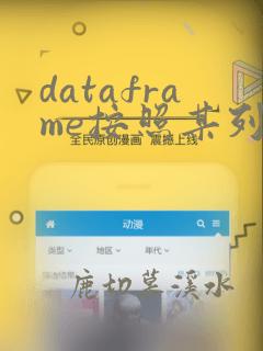 dataframe按照某列排序