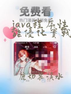 java程序性能优化实战 pdf