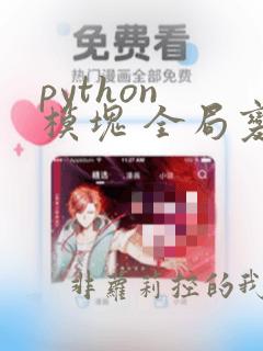 python 模块 全局变量