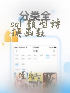 sql 类型转换函数