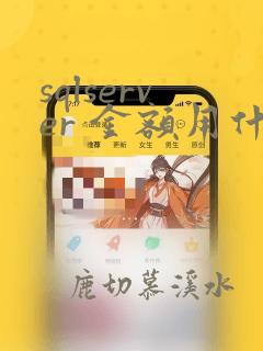 sqlserver 金额用什么类型