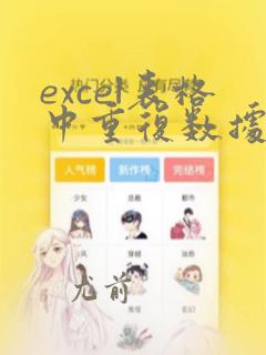 excel表格中重复数据标红