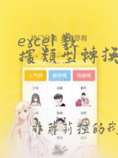 excel 数据类型转换