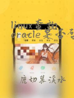 linux查询oracle是否启动