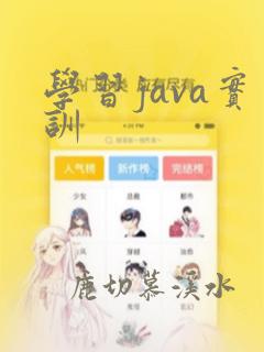学习java实训