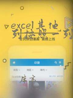 excel其他列按照一列排序