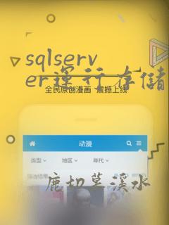 sqlserver运行存储过程
