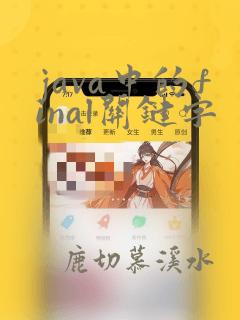 java中的final关键字