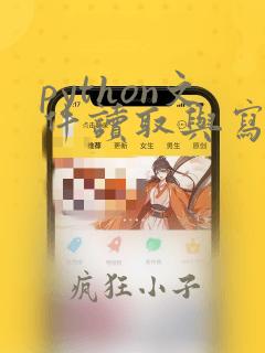 python文件读取与写入