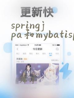 springjpa和mybatisplus的区别