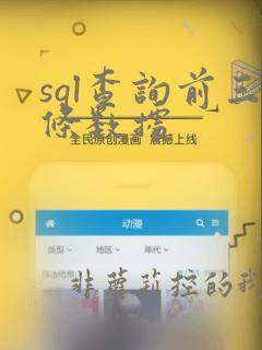 sql查询前三条数据