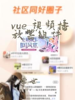 vue 视频播放器组件