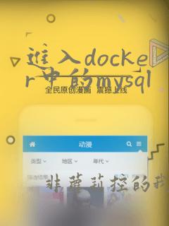 进入docker中的mysql