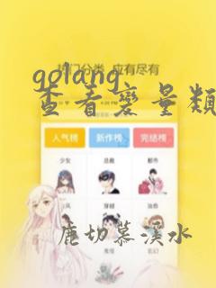 golang 查看变量类型
