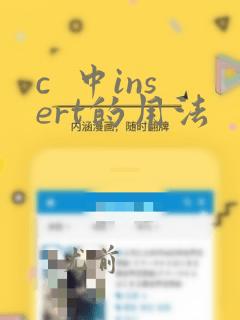 c 中insert的用法