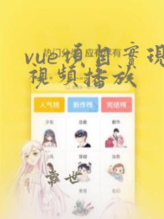 vue项目实现视频播放