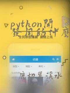 python开发用的什么工具