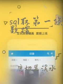sql取第一条数据