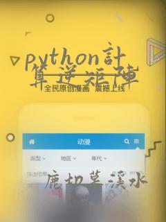 python计算逆矩阵