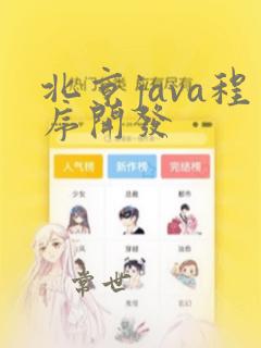 北京java程序开发