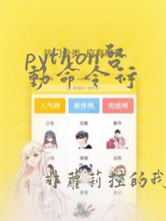 python启动命令行
