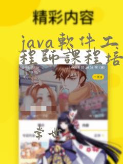 java软件工程师课程培训