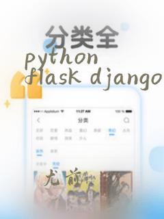 python flask django
