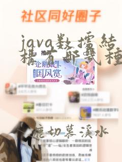 java数据结构有哪几种