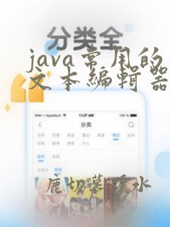 java常用的文本编辑器