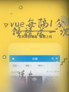 vue每隔1分钟请求一次数据