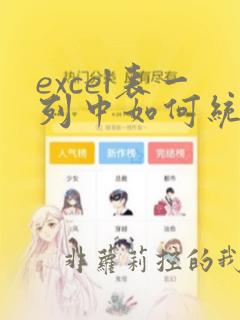 excel表一列中如何统计不同数据