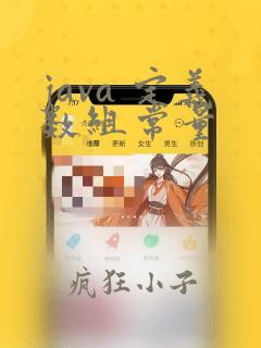 java 定义数组常量