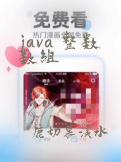 java 整数数组