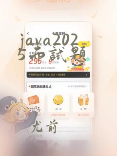 java2025面试题